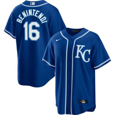 sorry, Nike Men's Replica Kansas City Royals Andrew Benintendi #16 Cool Base Royal Jersey is currently out of stock