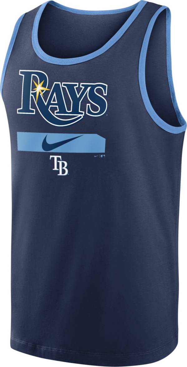 Nike Men's Tampa Bay Rays Navy Cotton Tank Top