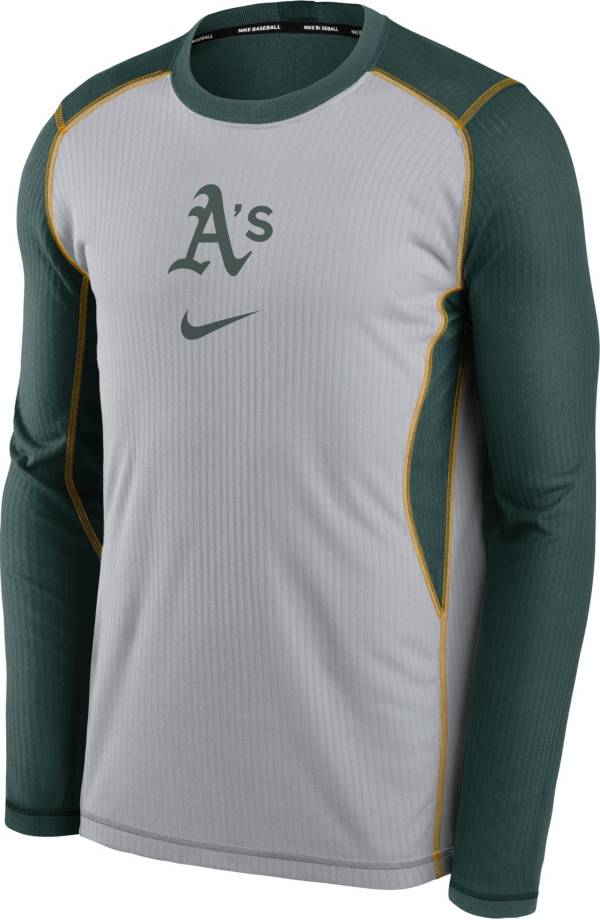 Nike Men's Oakland Athletics Green Authentic Collection Game Long Sleeve T-Shirt