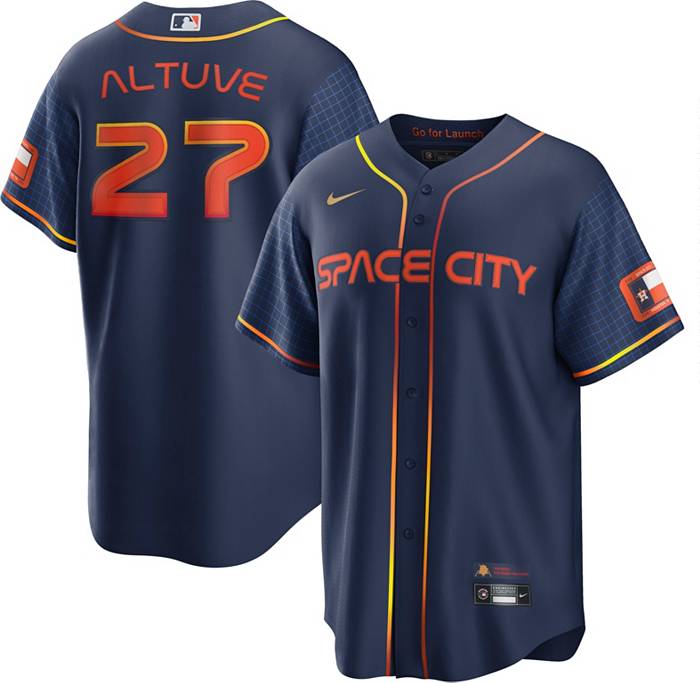 Men's Houston Astros Jose Altuve Nike White 60th Anniversary Home Authentic  Official Player Jersey