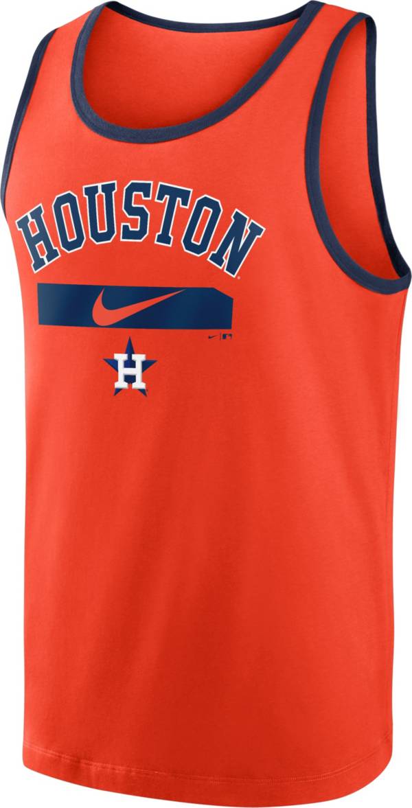 Nike Men's Houston Astros Orange Cotton Tank Top