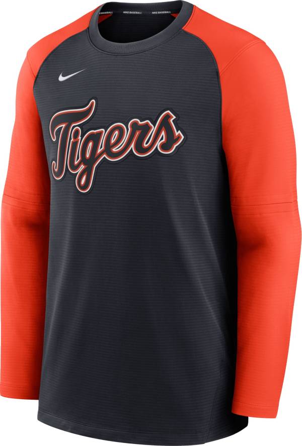 Nike Men's Detroit Tigers Blue Authentic Collection Pre-Game Long Sleeve T-Shirt