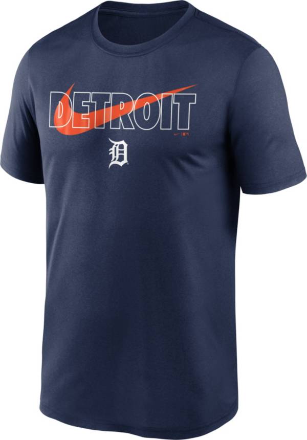 Nike Men's Detroit Tigers Navy Swoosh Legend T-Shirt