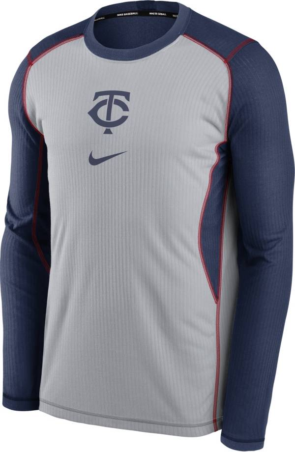 Nike Men's Minnesota Twins Navy Authentic Collection Game Long Sleeve T-Shirt