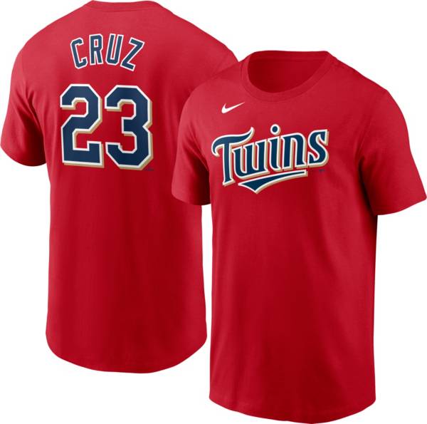 Nike Men's Minnesota Twins Nelson Cruz #23 Red T-Shirt