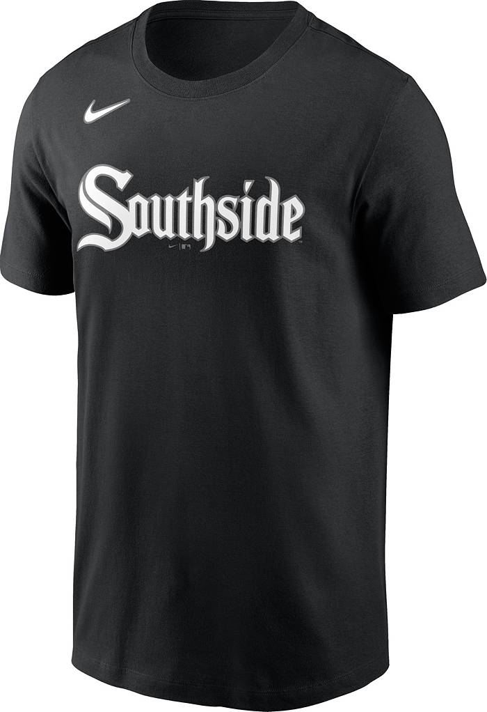Nike Men's Chicago White Sox Black 2021 City Connect Wordmark T-Shirt