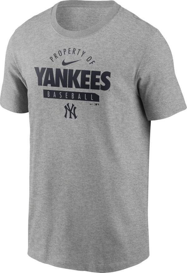 Nike Men's New York Yankees Grey Property Logo T-Shirt