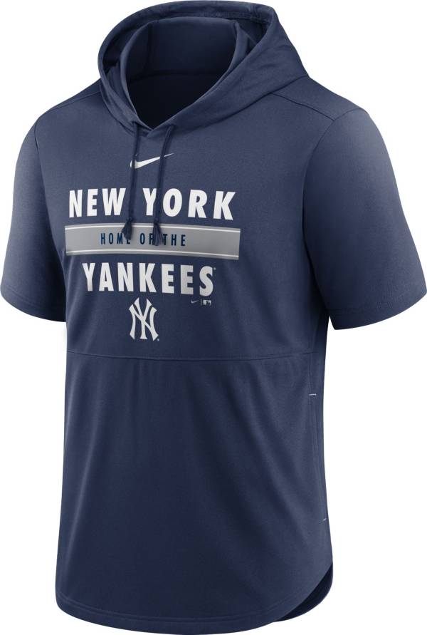 Nike Men's New York Yankees Blue Lightweight Hooded Pullover T-Shirt