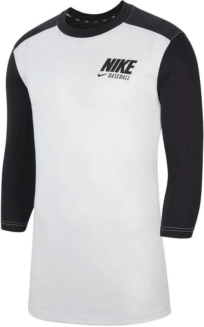 Nike SB Henley Baseball T-Shirt - White/Black - New Star