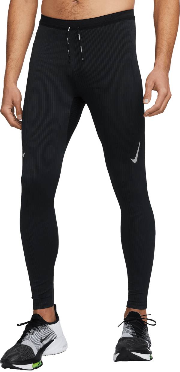 NEW Nike Mens Aeroswift Running 1/2 Half Tights Black AR3246-010