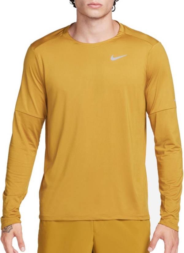 yellow long sleeve shirt nike, Off 72%
