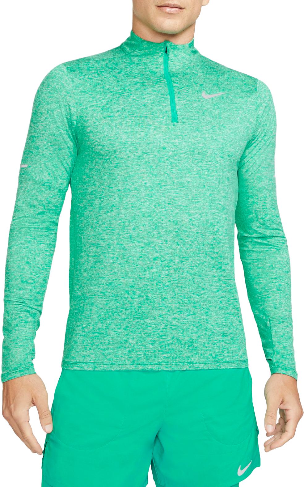 mens zip running top