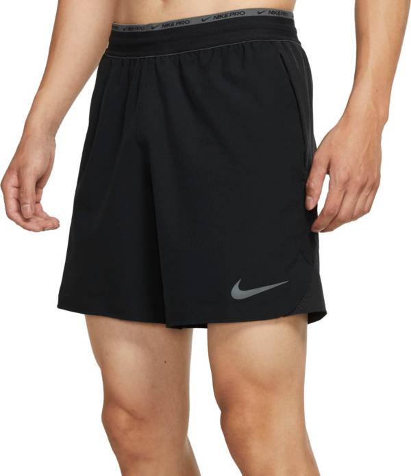 Nike Pro Dri-FIT Men's Long Shorts, S, Iron Grey/Black/Black at