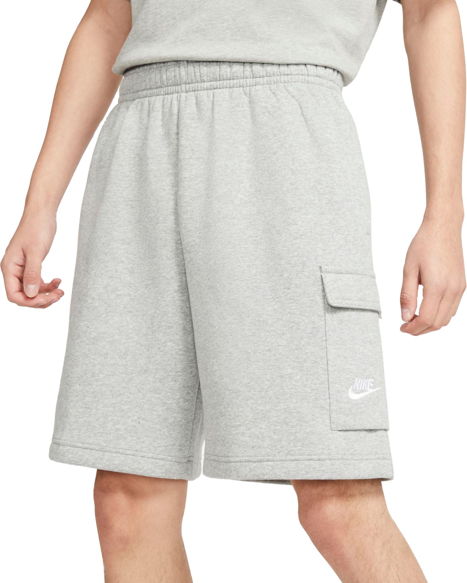 nike club cargo shorts grey