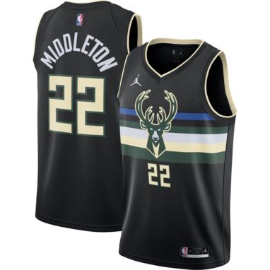 sorry, Jordan Adult Milwaukee Bucks Khris Middleton #22 Statement Jersey is currently out of stock