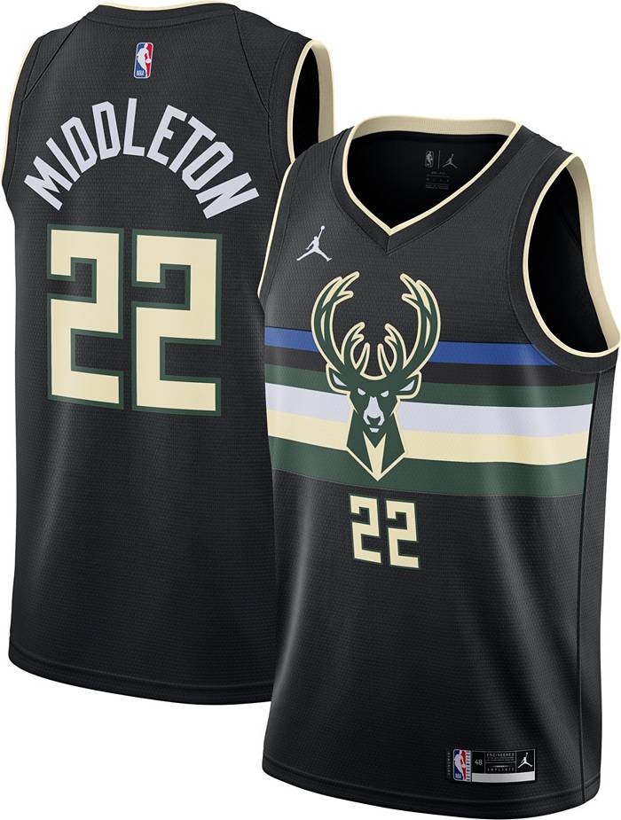 Black Jordan NBA Milwaukee Bucks Antetokounmpo #34 Jersey