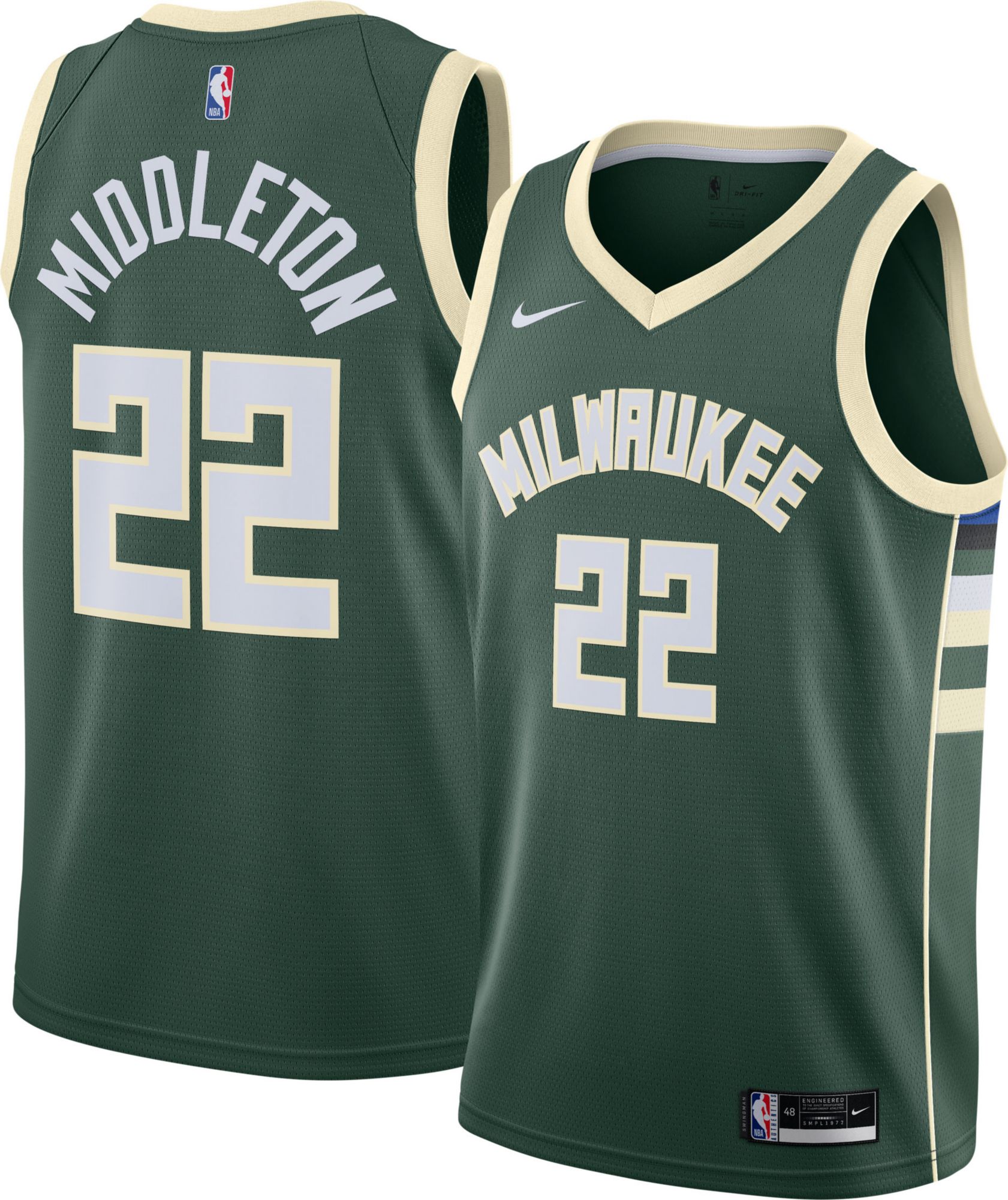 Khris Middleton Milwaukee Bucks Signed Green Nike Basketball Jersey w/ —  Ultimate Autographs