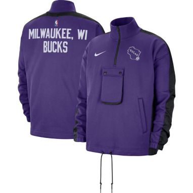 sorry, Nike Men's 2021-22 City Edition Milwaukee Bucks Purple Fleece ½ Zip is currently out of stock