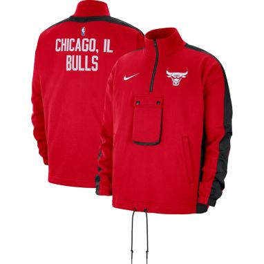 sorry, Nike Men's 2021-22 City Edition Chicago Bulls Red Fleece ½ Zip is currently out of stock
