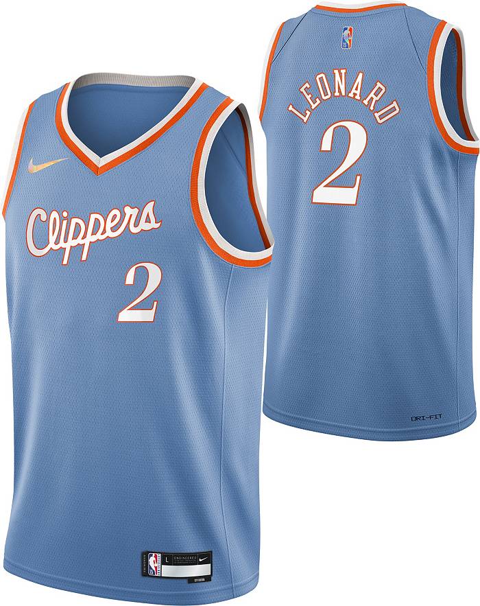 La Clippers 2022-23 La Clippers City Edition Kawhi Leonard Nike Juvenile Swingman Jersey