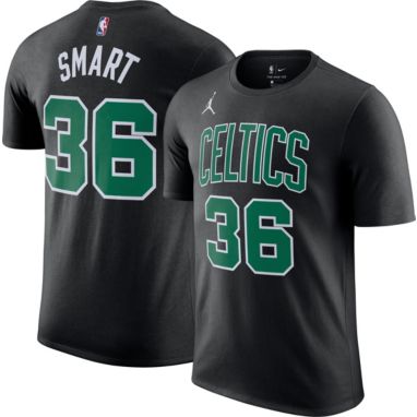 sorry, Jordan Men's Boston Celtics Marcus Smart #36 Black Player T-Shirt is currently out of stock