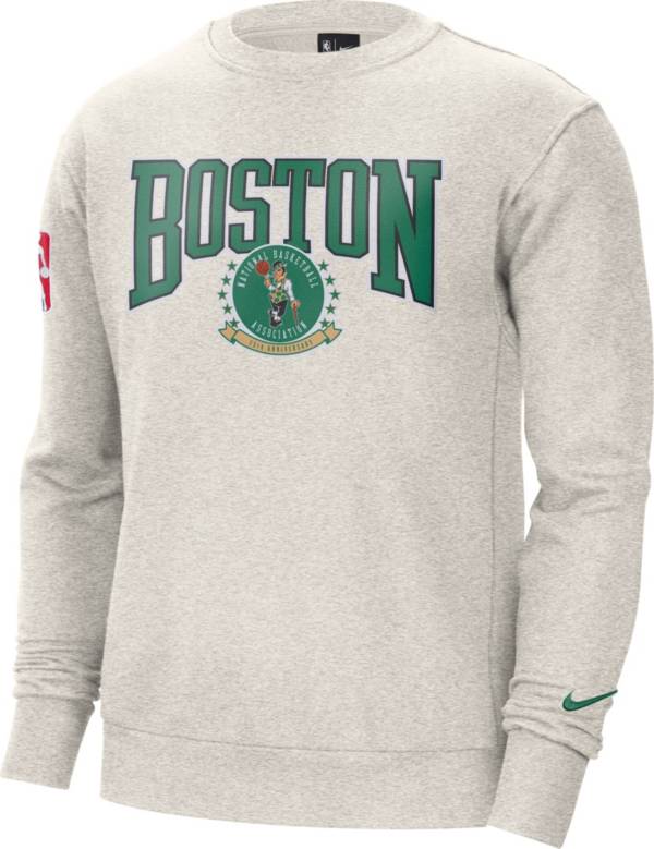 Nike Men's Boston Celtics Grey Fleece Crew Sweatshirt product image