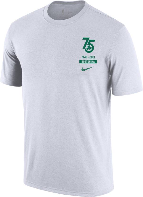 Nike Men's 2021-22 City Edition Boston Celtics White Story T-Shirt