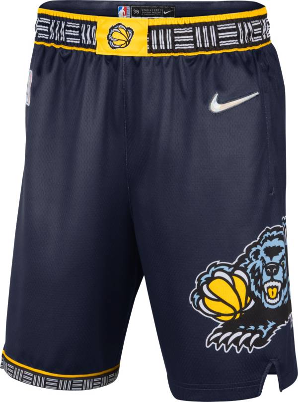 Nike Men's 2021-22 City Edition Memphis Grizzlies Blue Dri-Fit Swingman Shorts