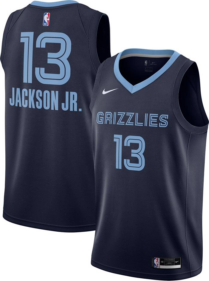 Nike Men's Memphis Grizzlies Jaren Jackson Jr. #13 Navy Dri-Fit Swingman Jersey, XXL, Blue