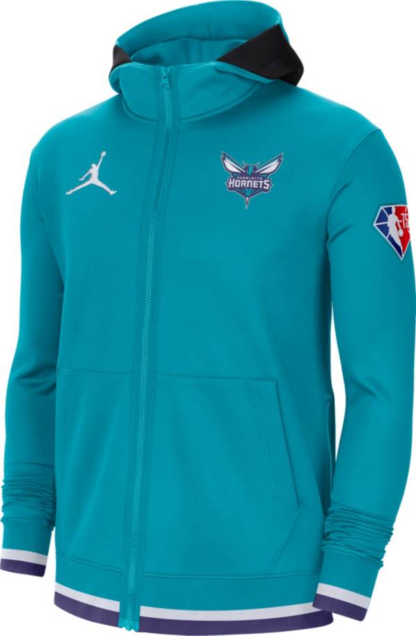 Nike Men's Charlotte Hornets Blue Dri-Fit Hoodie