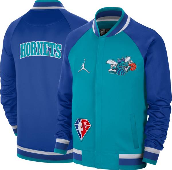 Nike Men's 2021-22 City Edition Charlotte Hornets Blue Full Showtime Full Zip Long Sleeve Jacket