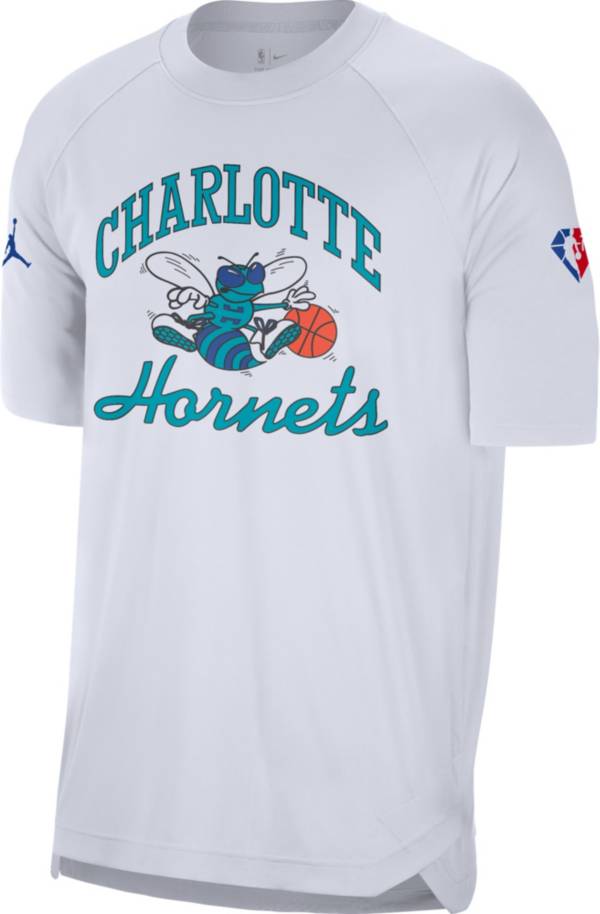 Nike Men's 2021-22 City Edition Charlotte Hornets White Dri-Fit Pregame Shirt