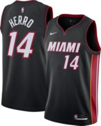 Nike Men's Miami Heat Tyler Herro #14 White Hardwood Classic Dri-FIT  Swingman Jersey