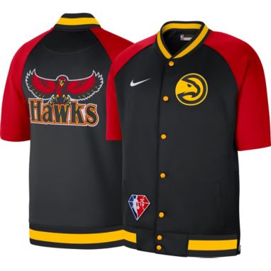 sorry, Nike Men's 2021-22 City Edition Atlanta Hawks Black Full Showtime Full Zip Short Sleeve Jacket is currently out of stock