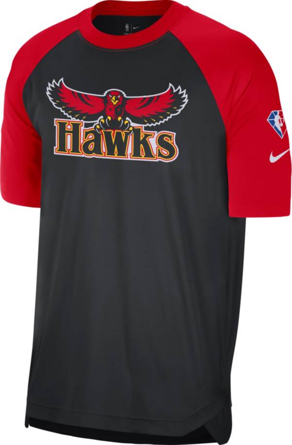 Nike Men's 2021-22 City Edition Atlanta Hawks Black Dri-Fit Pregame Shirt