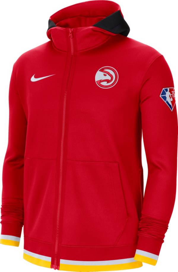 Nike Men's Atlanta Hawks Red Dri-Fit Hoodie