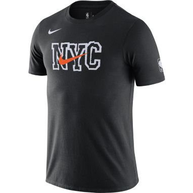 sorry, Nike Men's 2021-22 City Edition New York Knicks Black Dri-Fit Logo T-Shirt is currently out of stock