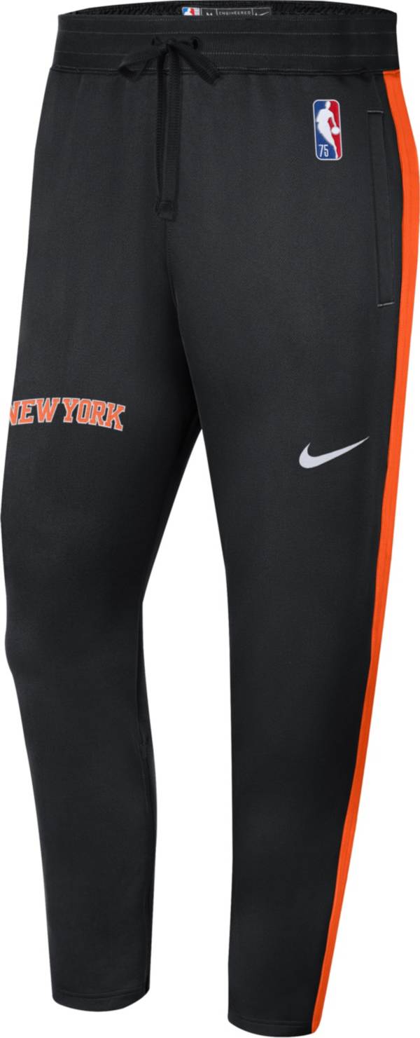 Nike Men's 2021-22 City Edition New York Knicks Black Showtime Dri-Fit Sweatpants