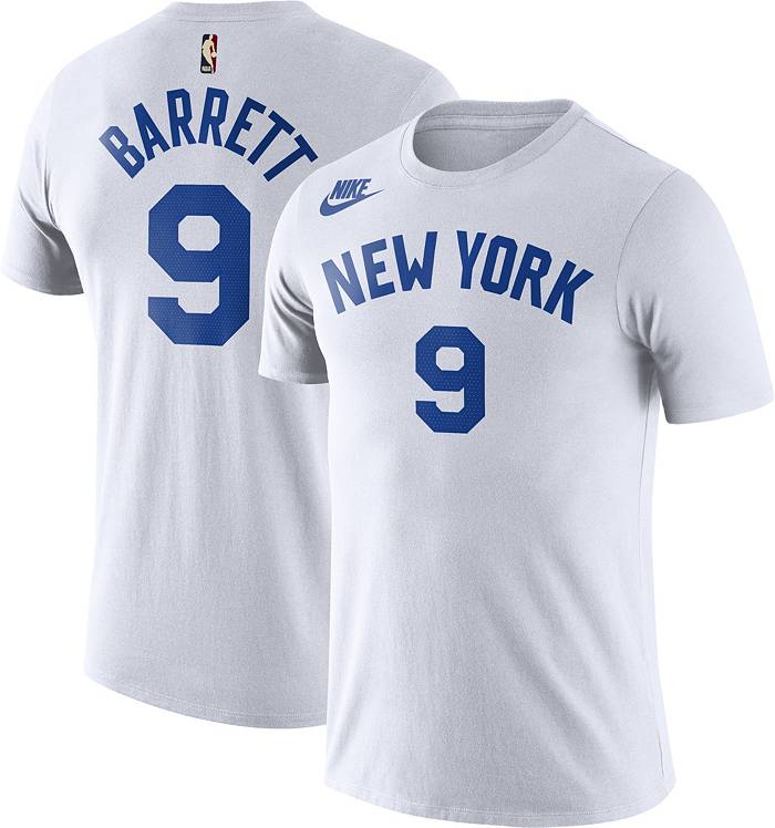 Jordan Men's New York Knicks RJ Barrett #9 Navy Dri-Fit Swingman Jersey, XXL, Blue