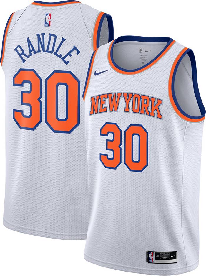 Nike Youth 2022-23 City Edition New York Knicks Julius Randle #30 Black  Dri-FIT Swingman Jersey