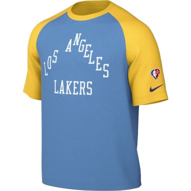 sorry, Nike Men's 2021-22 City Edition Los Angeles Lakers Blue Dri-Fit Pregame Shirt is currently out of stock