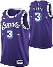 Nike Men's Los Angeles Lakers Anthony Davis #3 White Hardwood Classic  Dri-FIT Swingman Jersey