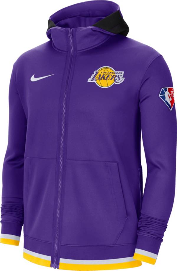 Nike Men's Los Angeles Lakers Purple Dri-Fit Hoodie