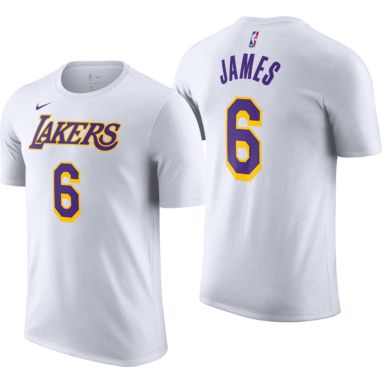 sorry, Nike Men's Los Angeles Lakers LeBron James #6 White T-Shirt is currently out of stock