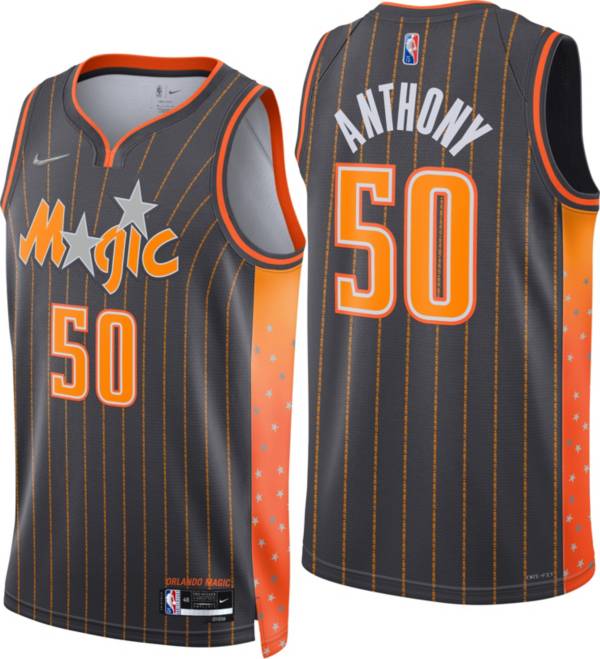 Nike Men's 2021-22 City Edition Orlando Magic Cole Anthony #50 Black Dri-FIT Swingman Jersey