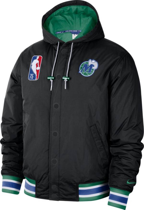 Nike Men's 2021-22 City Edition Dallas Mavericks Black Full Zip Jacket product image