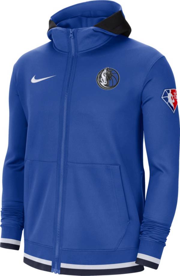 Nike Men's Dallas Mavericks Blue Dri-Fit Hoodie