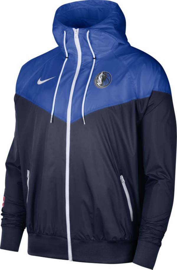 Nike Men's Dallas Mavericks Blue Lightweight Windrunner Jacket product image
