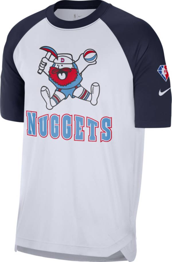 Nike Men's 2021-22 City Edition Denver Nuggets White Dri-Fit Pregame Shirt