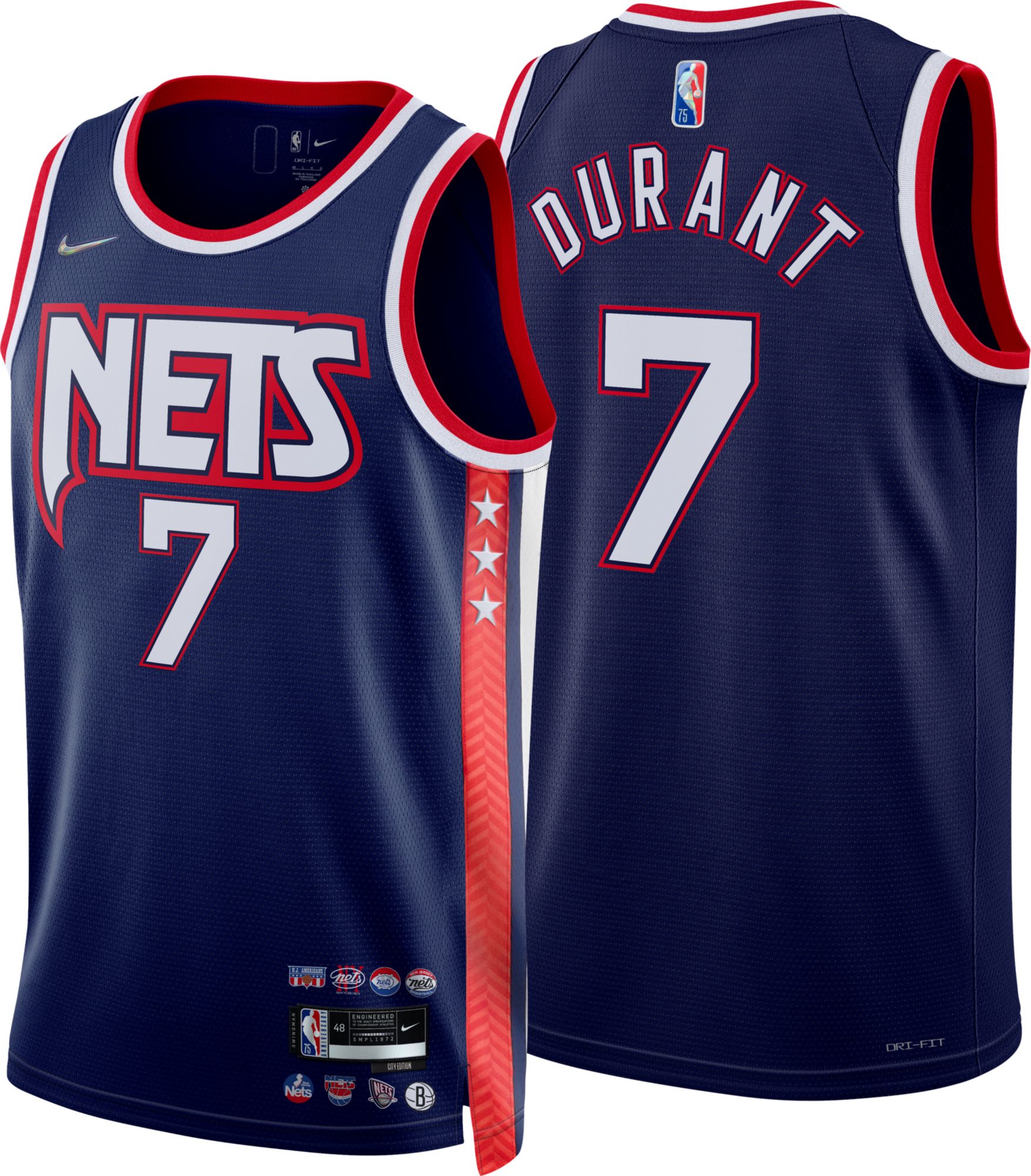 Kevin Durant Brooklyn Nets City Edition Nike Dri-FIT NBA Swingman Jersey